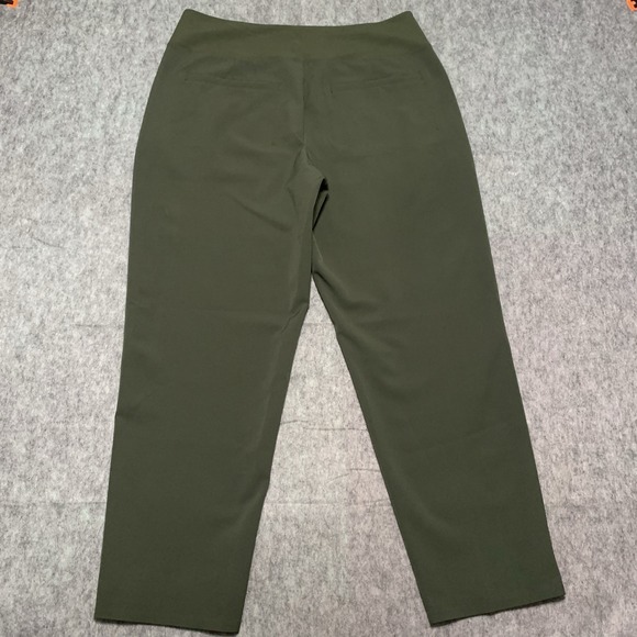 ATHLETA Endless Highrise Pants Athleisure Trousers Women's Olive Green Size 14 - Picture 2 of 16